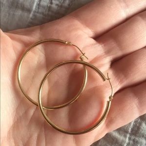 📌SOLD📌 14k solid gold hoop earrings